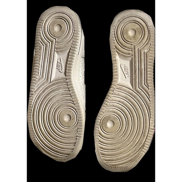 NIKE AIR FORCE 1 JORDAN HIGH WHITE BLACK  653998-102 YOUTH 5 DREAM TEAM SHOES - Picture 6 of 7